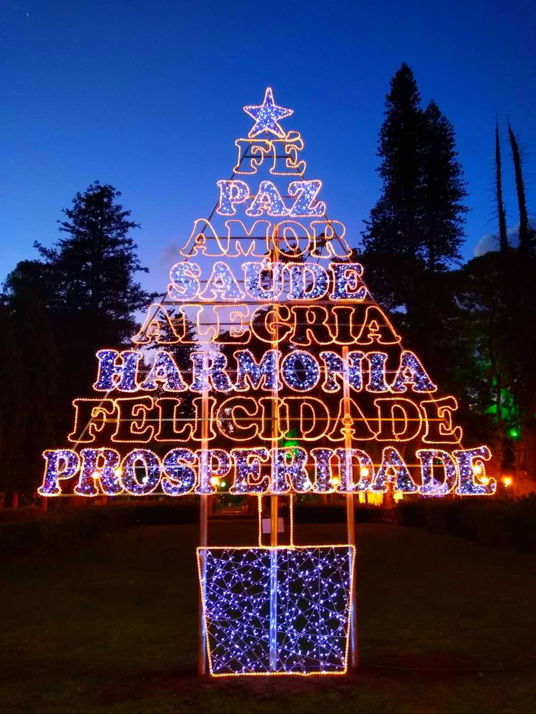 Veja como ficou a decoração de Natal em Poços de Caldas